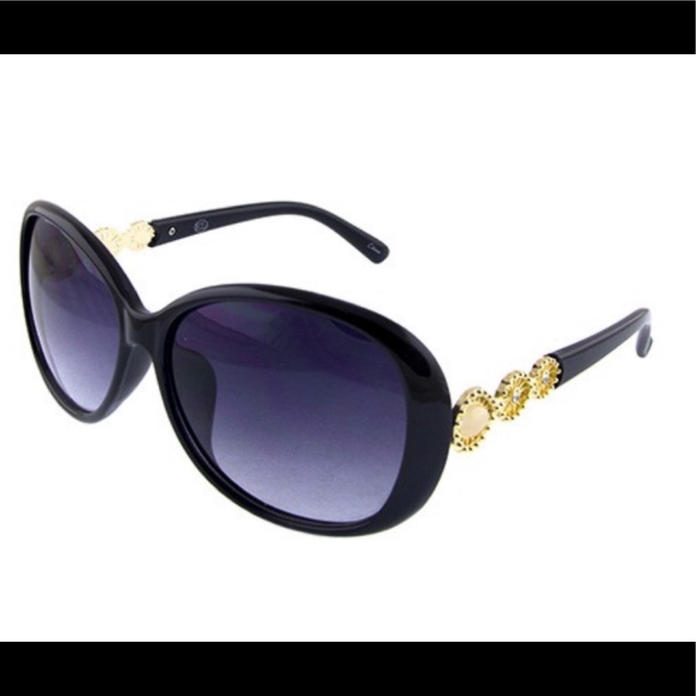 Round Ombre Sunnies - Black